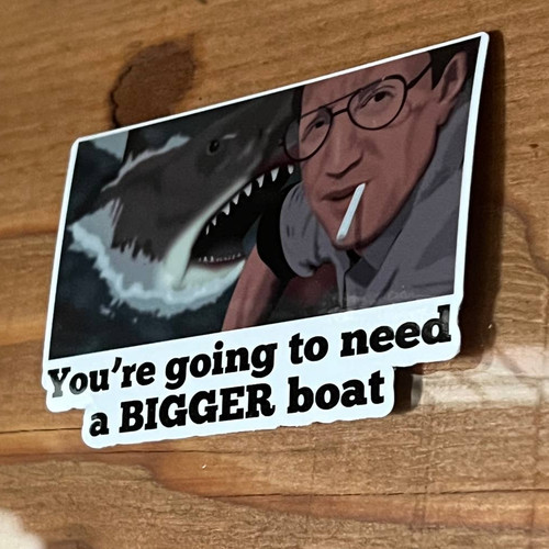 Shark sticker bigger - sticker, boat"