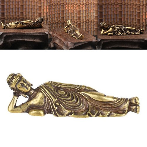 Artistic brass sleeping buddha - artistic,