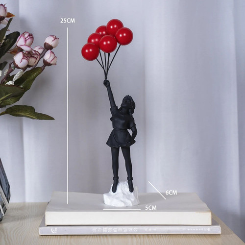 Resin banksy flower thrower - resin,