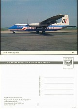 Postcard Air UK Handley Page Herald Aviation - Aircraft 1984
