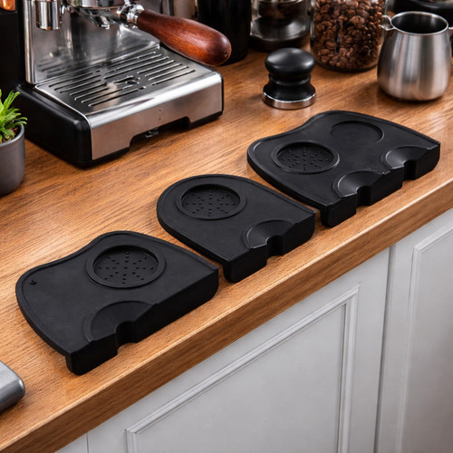 Espresso coffee tamping mat - espresso,