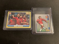 Merlin Premier League 1998 David Beckham 2 Sticker Bundle Manchester Utd