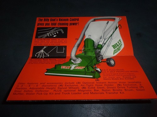 Billy goat vacuum brochure - billy,