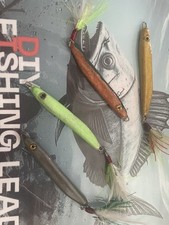 50g 1.8oz fishing sand eel  lead lure jig for mackerel bass pollack 4x bundle