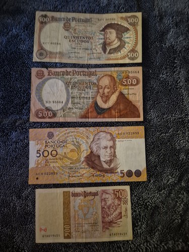 500 escudos portuguese - 4x,