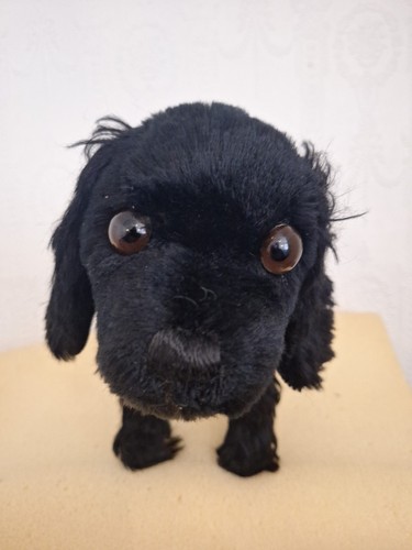 Vintage straw filled toy dog - toy,