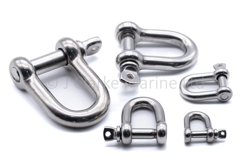 Stainless steel dee shackles - , d