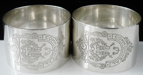 Pair sterling silver - pair,