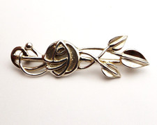 BROOCH sterling silver bar