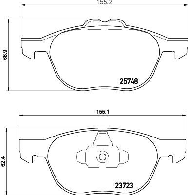 Don front brake pad - brake,