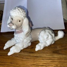 Lladro 6337 Rare Poodle Lying Down Mint Condition 