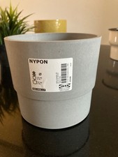 Ikea Grey Plastic Plant Pot -