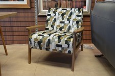 Geometric accent chair wooden - geometric,
