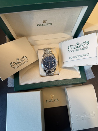 Rolex datejust 126300 blue - 41,