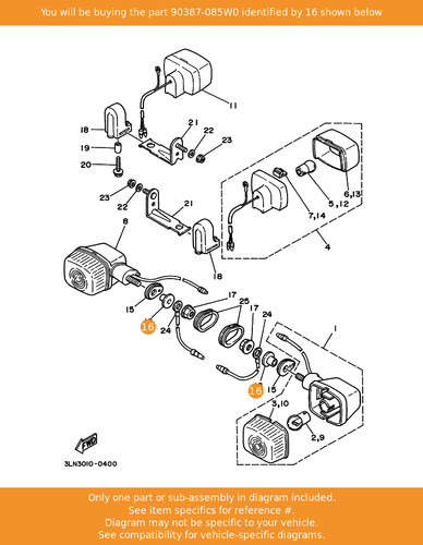 Yamaha collar 90387 085w0 oem - 90387-085w0,
