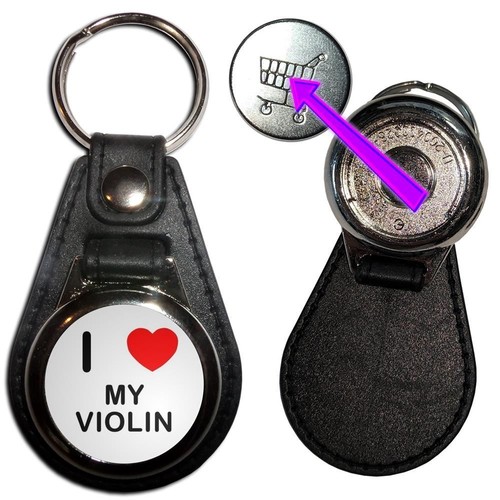 Violin love medallion key - my,
