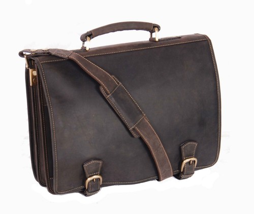 Mens real leather messenger - real,
