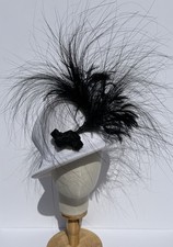Philip Treacy White with Black