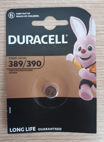 Duracell 389 390 silver - 389, 1.5v