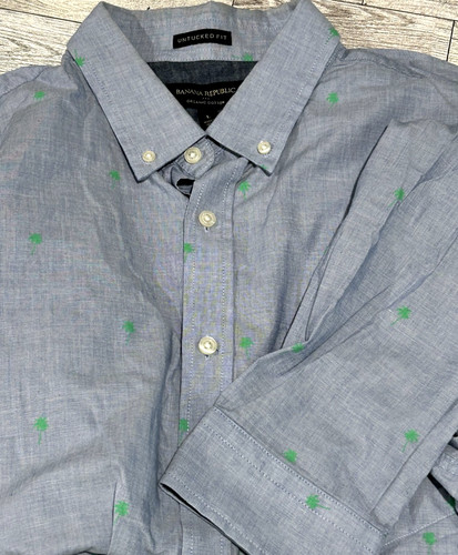 Banana republic blue - blue, palm