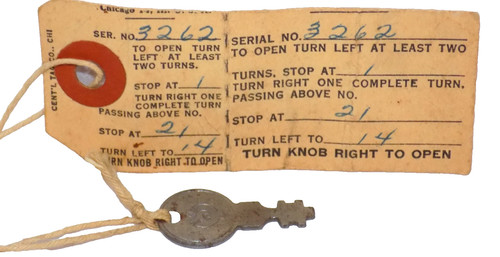 Antique eagle lock key - key, #3262