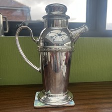 Antique Silver Cardinal Plated Cocktail Shaker c1920 stunning with original stpr