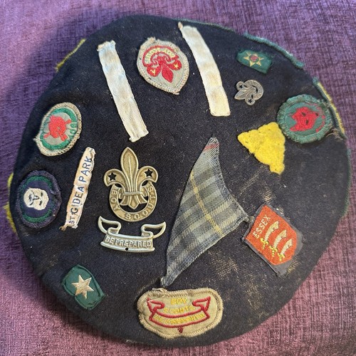 1950s boy scouts beret hat - scouts,