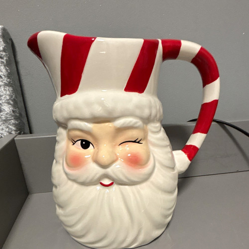 Christmas santa face ceramic - santa,