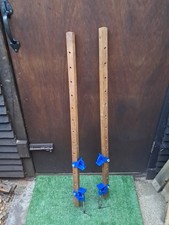 Vintage Record M130 Sash Clamps. 1 Pair, Max Opening 35 Inches Wooden Bar (#155)