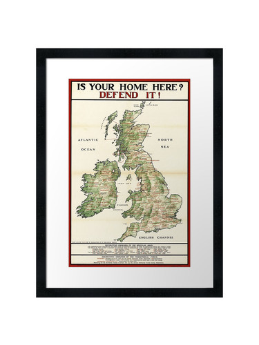 British army regimental - regimental, map