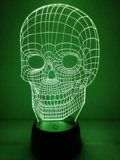 RGB Led Lamp Skull 3D effect