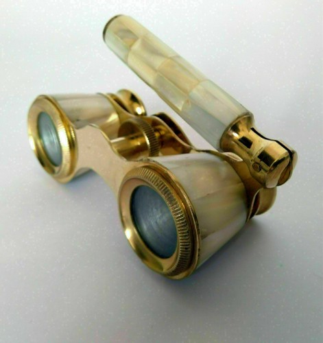 Opera binoculars vintage brass - binoculars,