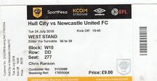 Ticket - Hull City v Newcastle