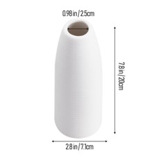 White Ceramic Flower Vase