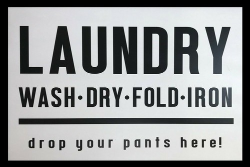 Laundry funny humorous plaque