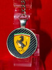 Ferrari keyring silver plated