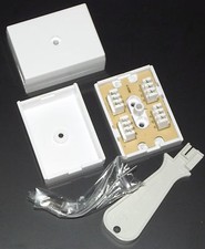 BT 77A + TOOL 3 Pair IDC Telephone Junction / Connection Box / Cable Joiner