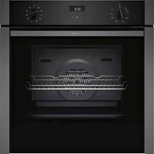 NEFF B3ACE4HG0B SLIDE & HIDE SINGLE OVEN - GREY