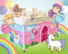 Tent for Midsleeper Cabin Bed, Mid Sleeper Fairy Unicorn