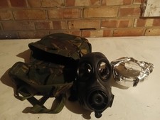 Avon fm12 Gas Mask British Army, Size 2, 2009 Military Respirator filter and bag