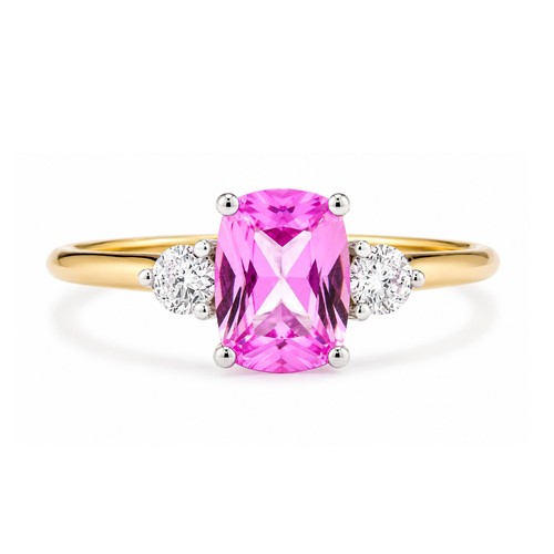 9ct yellow gold lab - gold, pink