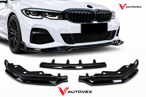 Abs black front bumper lower - black,