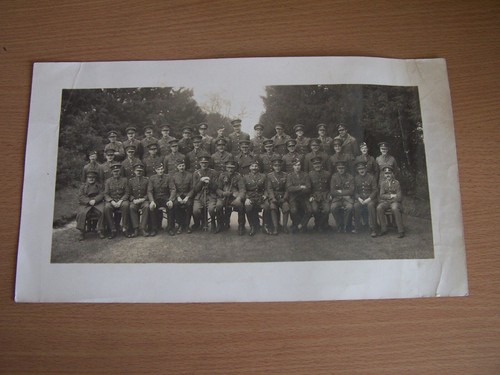 Vintage military large photo - military,