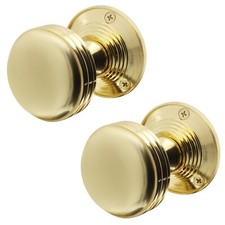 Lined Polished Brass Mortice