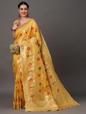 Women's Woven Design Zari Work
