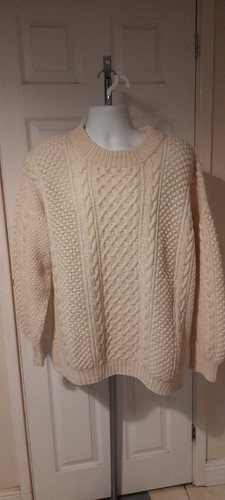 Hand knitted wool cable knit - hand,