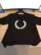 Boys Juniors 13-14 Black Fred Perry T-shirt