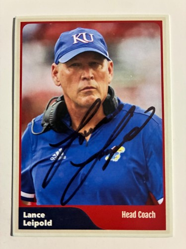 Lance leipold autograph - autograph, kansas