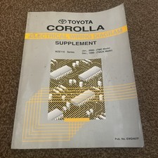 Toyota Corolla E11 WZE110 Electrical Wiring Diagram SUPPLEMENT Manual 1999-2000