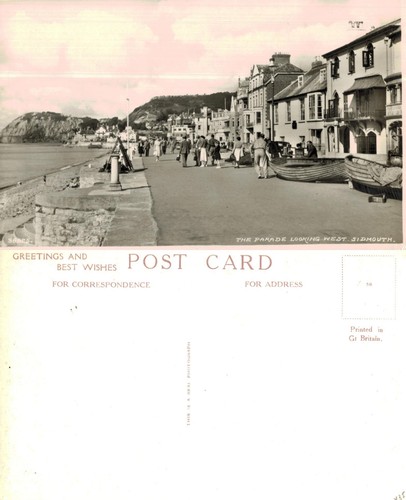 Vintage postcard sidmouth - postcard,